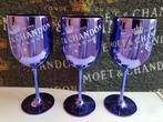 Moet&Chandon Blue Metallic Champagne Glazen., Verzamelen, Glas en Borrelglaasjes, Nieuw, Overige typen, Ophalen of Verzenden