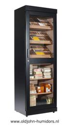 ADORINI ROMA HUMIDOR KAST KABINET  ZWART 6000 SIGAREN  h190, Verzenden, Nieuw, Tabaksdoos of Verpakking
