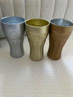 Coca Cola glas goud zilver brons Limited Edition Coke glass, Verzamelen, Ophalen of Verzenden, Zo goed als nieuw, Gebruiksvoorwerp