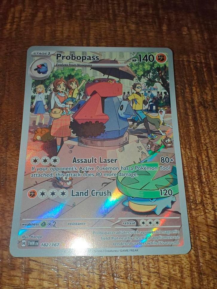 Probopass illustration rare, Hobby en Vrije tijd, Verzamelkaartspellen | Pokémon, Zo goed als nieuw, Ophalen of Verzenden