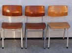 14 x schoolstoelen vintage cafestoelen cafe bistro stoelen, Huis en Inrichting, Wit, Ophalen of Verzenden, Zo goed als nieuw, Vijf, Zes of meer stoelen