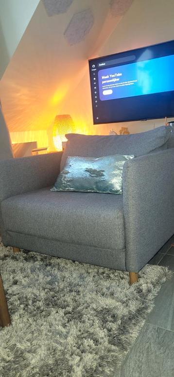 
Slaapfauteuil NORODDEN lichtgrijs