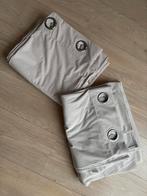 Beige ribstof gordijnen 140x260cm (2 stuks), 100 tot 150 cm, 200 cm of meer, Beige, Ophalen of Verzenden