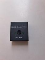 Te koop: HDMI switch met 2 poorten, 4K geschikt merk: NEDIS, Ophalen of Verzenden, Zo goed als nieuw, Minder dan 2 meter, Overige kabels