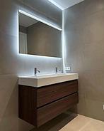 Geberit Xeno2 spiegel 120x71cm, Ophalen, Zo goed als nieuw, Glas, Overige typen