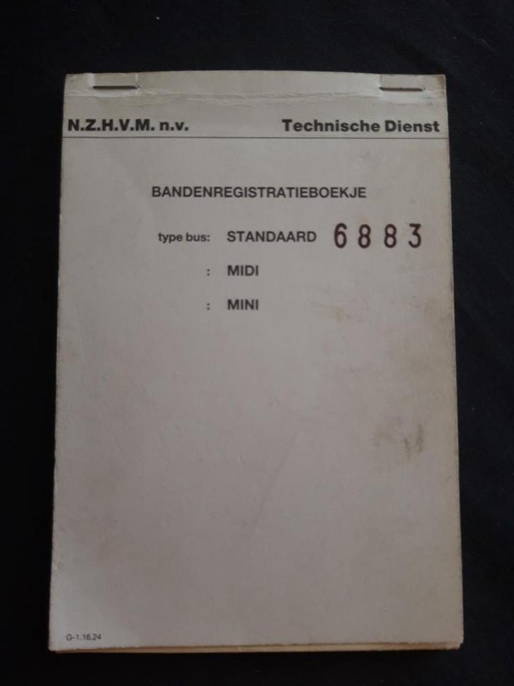 NZH / NZHVM – bus 6883 blok Technische Dienst, Verzamelen, Spoorwegen en Tramwegen, Zo goed als nieuw, Bus of Metro, Overige typen