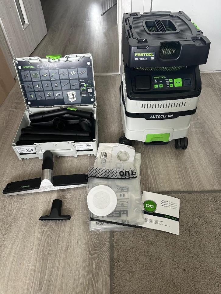 Festool CTL MIDI I AC Stofzuiger CLEANTEC - 578545, Doe-het-zelf en Verbouw, Gereedschap | Overige machines, Nieuw, Ophalen of Verzenden