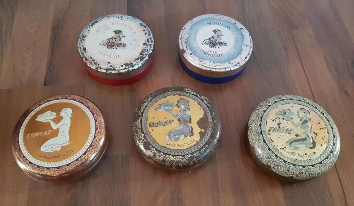 chocolade blikken Baronie en Tjoklat, Verzamelen, Blikken, Gebruikt, Overige, Overige merken, Ophalen of Verzenden