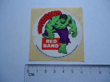 sticker oud THE HULK Strip red band drop snoep marvel wavery beschikbaar voor biedingen