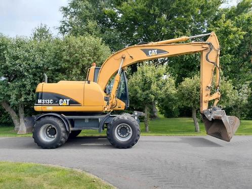 Cat M 313 C - Mobiele Kraan - Graafmachine (bj 2004), Zakelijke goederen, Machines en Bouw | Kranen en Graafmachines, Graafmachine