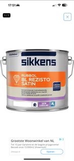 Sikkens Rubbol BL Rezisto Satin Lak - Aanbieding!, Doe-het-zelf en Verbouw, Verf, Beits en Lak, Overige kleuren, Nieuw, Ophalen of Verzenden