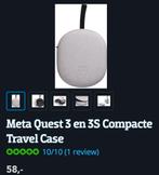 Meta Quest 3/3S Compacte Travel case"30€ Last price !!, Ophalen, Zo goed als nieuw