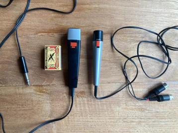 Div. vintage kleine microfoons microfoon jaren 70 seventies beschikbaar voor biedingen