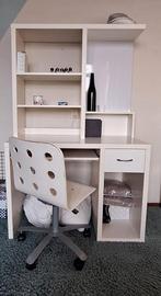 Ikea bureau met bureaustoel, Ophalen, In hoogte verstelbaar, Gebruikt, Bureau