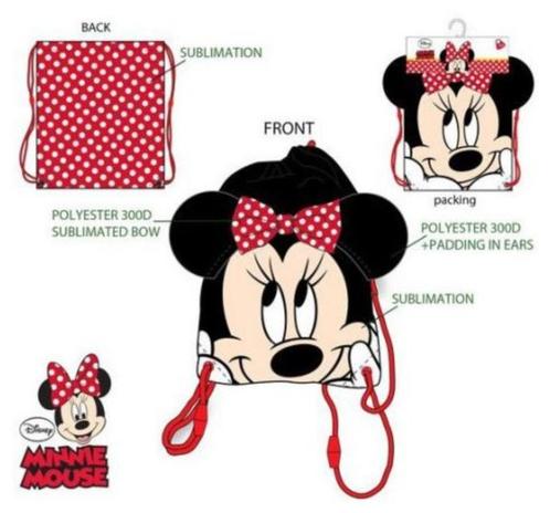 Minnie Mouse Gymtas / Zwemtas 3D - Dots, Sieraden, Tassen en Uiterlijk, Tassen | Rugtassen, Nieuw, Disney of Dora, 25 tot 40 cm