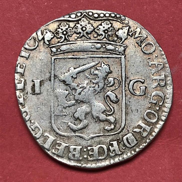 Gulden Gelderland 1713. Zfr., Postzegels en Munten, Munten | Nederland, Losse munt, 1 gulden, Vóór koninkrijk, Zilver, Ophalen of Verzenden