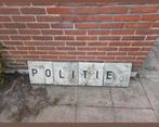 Betonnen tegels 'POLITIE' - Tuindecoratie, Ophalen, Gebruikt, Minder dan 180 cm, Overige typen