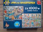 Jan van Haasteren 2in1 Puzzel: Oud & Nieuw + Kerstman, Ophalen of Verzenden, 500 t/m 1500 stukjes, Zo goed als nieuw, Legpuzzel