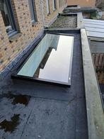 Nieuw! Mahonie lichtstraat 230 x 100 cm - frameless 1 ruit, Ophalen, Dubbelglas, 80 tot 120 cm, Overige typen