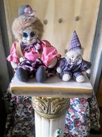 Clowntjes met porseleinen hoofdjes., Verzamelen, Beelden en Beeldjes, Ophalen of Verzenden, Gebruikt