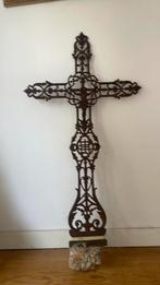 Prachtig mooi gietijzeren kruis, Antiek en Kunst, Ophalen