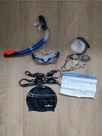 Duikset: Bril, snorkel, zwembrillen, badmuts, Ophalen of Verzenden, Gebruikt, Duikbril of Snorkel