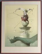 Hans Kanters - ingelijste gesigneerde litho, Ophalen