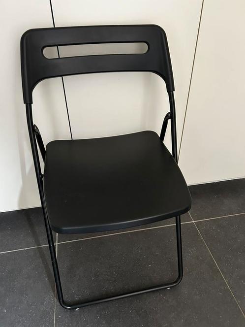 Ikea Nisse zwarte klapstoel, Caravans en Kamperen, Kampeermeubelen, Campingstoel, Ophalen