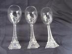 3 stuks Wijnglazen, Eifeltoren)v.a 35,00e, Ophalen of Verzenden, Gebruikt, Overige typen