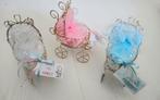 Geboortebedankje ijzeren wieg,organza gevuld+kaartje 1.25, Ophalen of Verzenden, Nieuw, Kraamcadeau