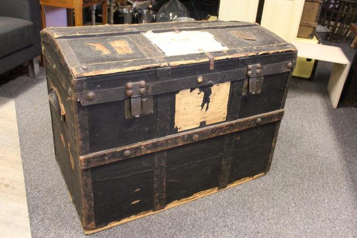 Brocante - Geweldige grote schatkist!, Huis en Inrichting, Woonaccessoires | Kisten, Gebruikt, 50 tot 75 cm, 50 tot 100 cm, Overige houtsoorten