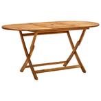 Tuintafel inklapbaar 160x85x75 cm massief, Ophalen of Verzenden, Nieuw