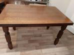 Zware eiken eettafel, Huis en Inrichting, Tafels | Eettafels, Ophalen, Gebruikt, 200 cm of meer, 50 tot 100 cm