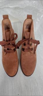 NIEUW😊GABOR😊ENKELLAARS LEER SUEDE MAAT 39, Bruin, Lage of Enkellaarzen, Gabor, Nieuw
