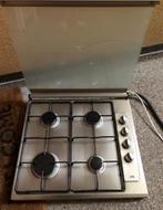 4 pits Gastel met gasslang rvs, Ophalen, Gebruikt, 4 kookzones, Gas