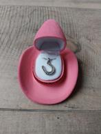 Zilveren ketting met hoefijzer in leuk doosje NIEUW, Met hanger, Nieuw, Ophalen of Verzenden, Zilver
