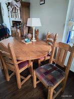 Blank eiken eethoek, Huis en Inrichting, Complete eetkamers, Ophalen, Gebruikt