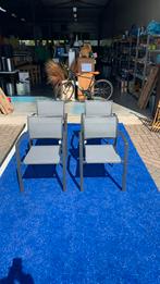 Outsunny set van 4 stoelen grijs 56x54x78 cm, Ophalen, Nieuw, Outsunny, Nb