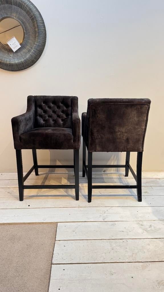 Raven  Barkruk - UrbanSofa, Huis en Inrichting, Barkrukken, Ophalen, Met voetsteun, 60 tot 90 cm, Zo goed als nieuw