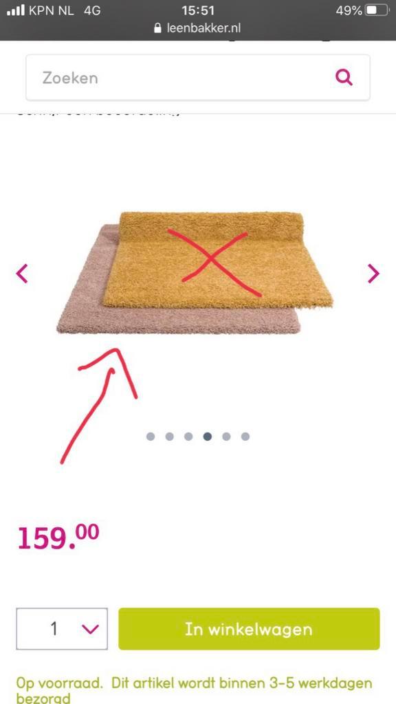Oud roze Vloerkleed Nieuw!, Huis en Inrichting, Stoffering | Tapijten en Kleden, Nieuw, 150 tot 200 cm, 200 cm of meer, Rechthoekig