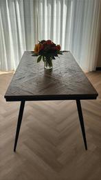 BePureHome Rhombic Eettafel - Teakhout & Metaal, Ophalen, 50 tot 100 cm, Zo goed als nieuw, Metaal