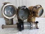 Unieke Set Vintage Carbid/Kaars lampen uit begin 20e eeuw, Antiek en Kunst, Ophalen of Verzenden