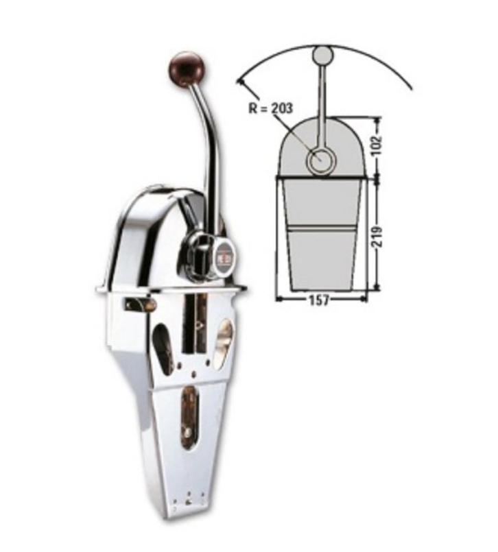 Pretech Topcontrol TS hendel motorbediening topmontage, Watersport en Boten, Accessoires en Onderhoud, Nieuw, Motor en Techniek