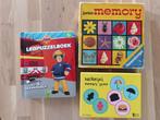 2x Memory + puzzel + counting game, Kinderen en Baby's, Speelgoed | Kinderpuzzels, Meer dan 50 stukjes, Ophalen of Verzenden, Zo goed als nieuw