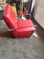 2 Rode fauteuils merk topform, Huis en Inrichting, Fauteuils, Leer, Ophalen of Verzenden, Zo goed als nieuw
