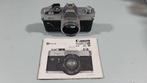 Canon FTb QL zilver analoge spiegelreflex camerabody+boekje, Audio, Tv en Foto, Fotocamera's Analoog, Ophalen of Verzenden, Gebruikt