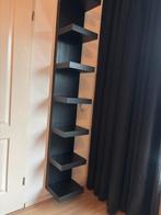 Zwarte Kast met 7 Planken - Lack Wandrek Ikea, Huis en Inrichting, Ophalen, Zo goed als nieuw