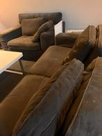 Bankset met hocker, Huis en Inrichting, Ophalen, Gebruikt, Stof