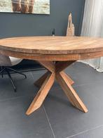 Eettafel massief oud teakhout  “Beek” nieuw in verpakking!, 100 tot 150 cm, Nieuw, Ophalen of Verzenden, Vijf personen of meer