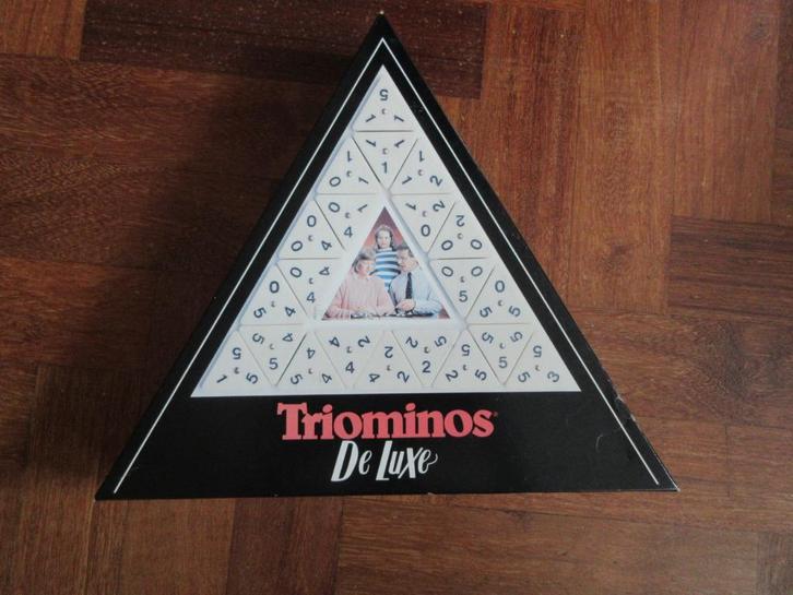 Triominos DeLuxe, Hobby en Vrije tijd, Gezelschapsspellen | Overige, Gebruikt, Een of twee spelers, Drie of vier spelers, Ophalen of Verzenden